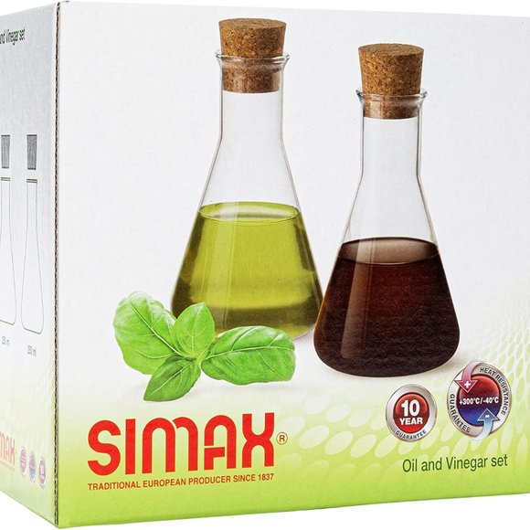 Olive Oil And Vinegar Cruet Set of 2-8 Oz - Picture 2 of 7